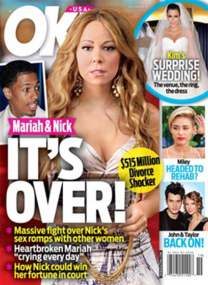 Mariah Carey e Nick Cannon terminam casamento, diz revista Mariah Carey e Nick Cannon terminam casamento, diz revista